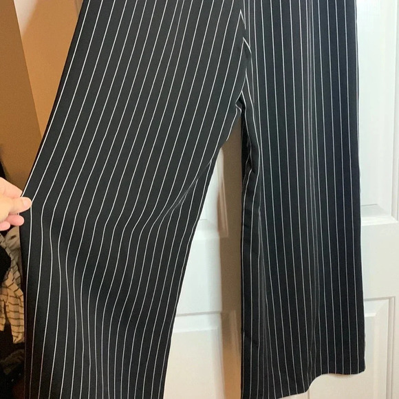 NWT ATM Anthony Thomas Melillo black w/ white pinstripes pants size Medium - Picture 8 of 9